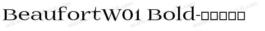 BeaufortW01 Bold字体转换